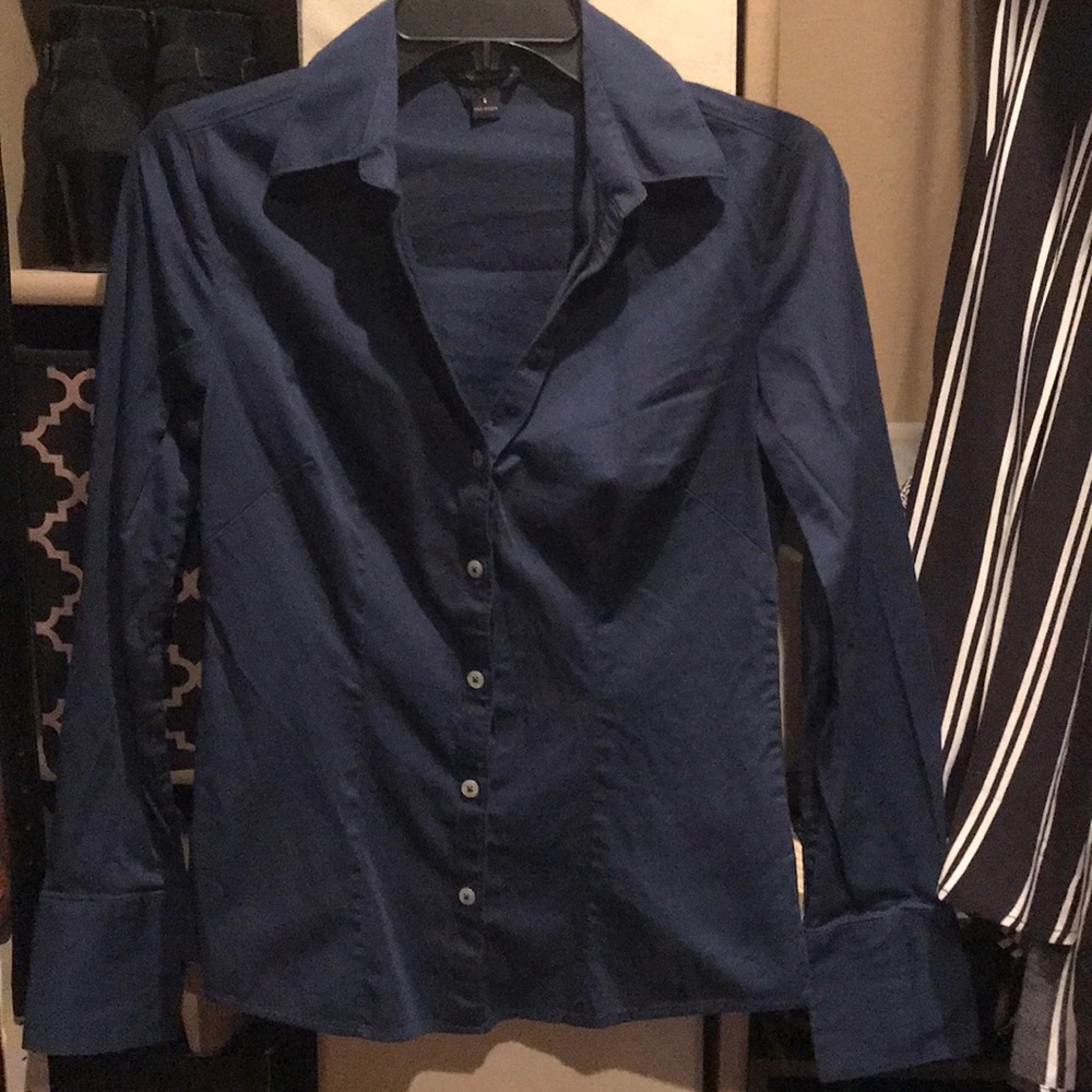 Dark Blue Button Down - image 2